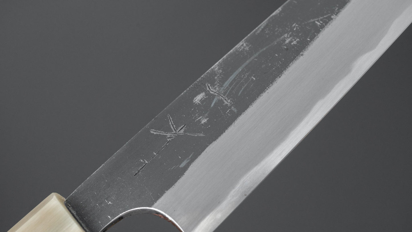 Hitohira Togashi Blue #2 Kurouchi Petty 165mm Ebony Handle