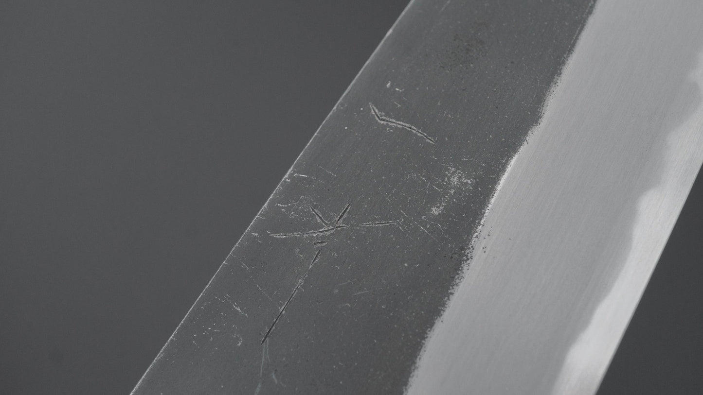 Hitohira Togashi Blue #2 Kurouchi Gyuto 210mm Ebony Handle