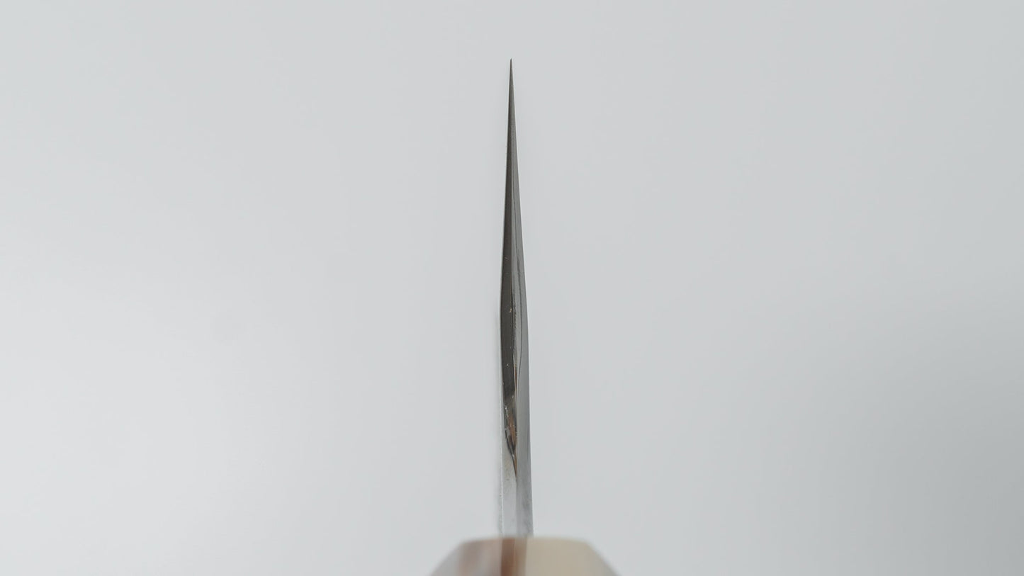 Hitohira Togashi Blue #2 Kurouchi Gyuto 210mm Ebony Handle