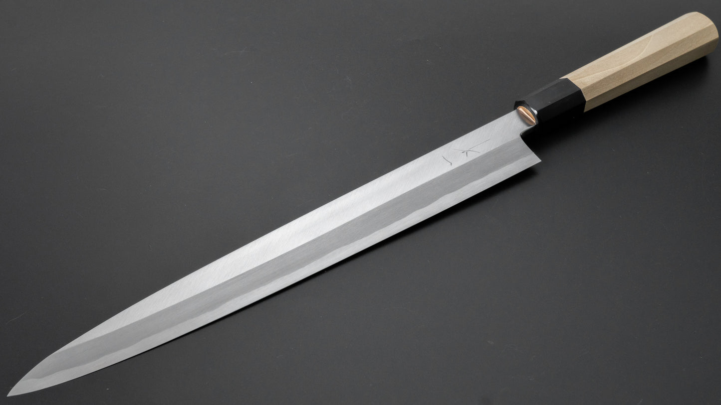Hitohira Kikuchiyo Manzo White #3 Left-Handed Yanagiba 300mm Ho Wood Handle