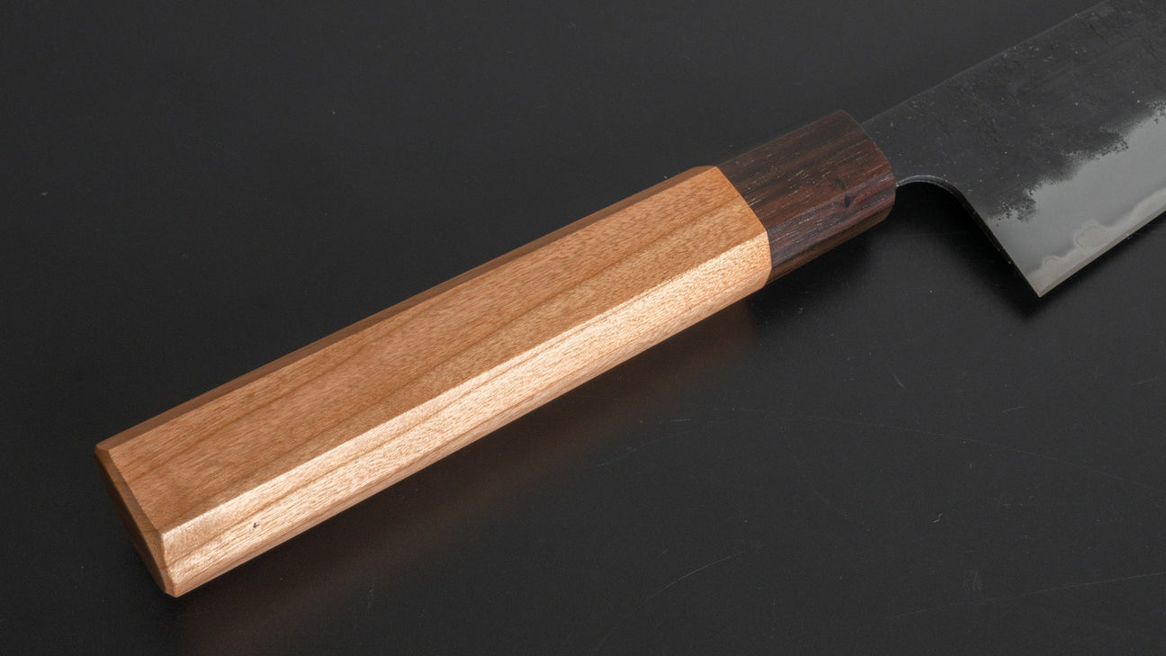 Hitohira Futana SB Kuro Nashiji Gyuto 210mm Cherry Wood Handle