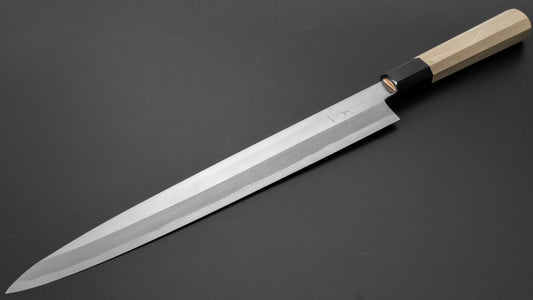 Hitohira Kikuchiyo Manzo White #3 Left-Handed Yanagiba 300mm Ho Wood Handle