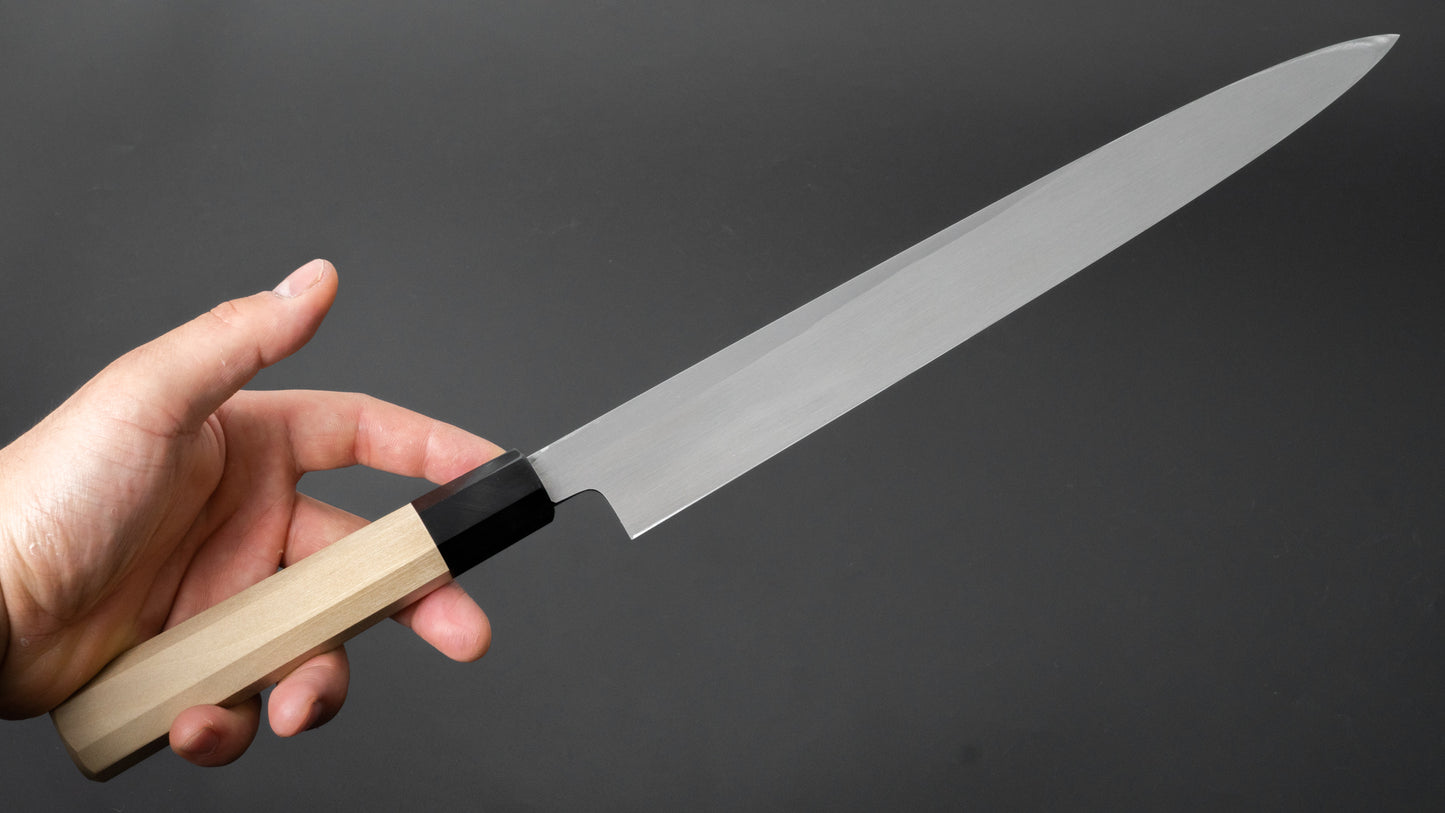 Hitohira Kikuchiyo Manzo White #3 Left-Handed Yanagiba 300mm Ho Wood Handle