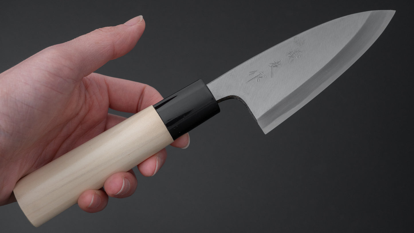 Morihei Yoshitomo Deba 105mm Poplar Handle