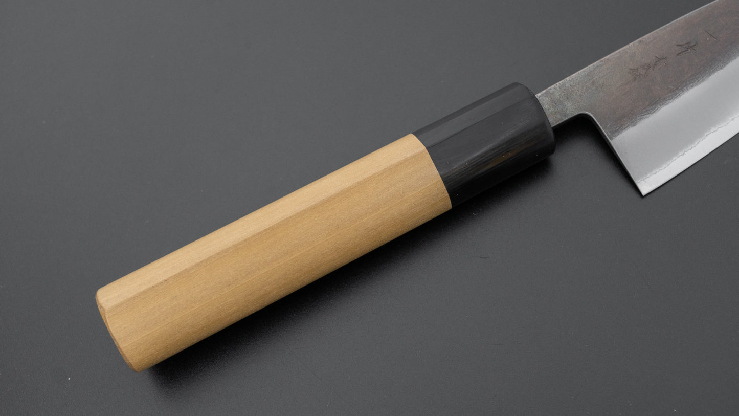 Hitohira TD Blue #2 Stainless Clad Kurouchi Utility 105mm Ho Wood Handle (D-Shape)