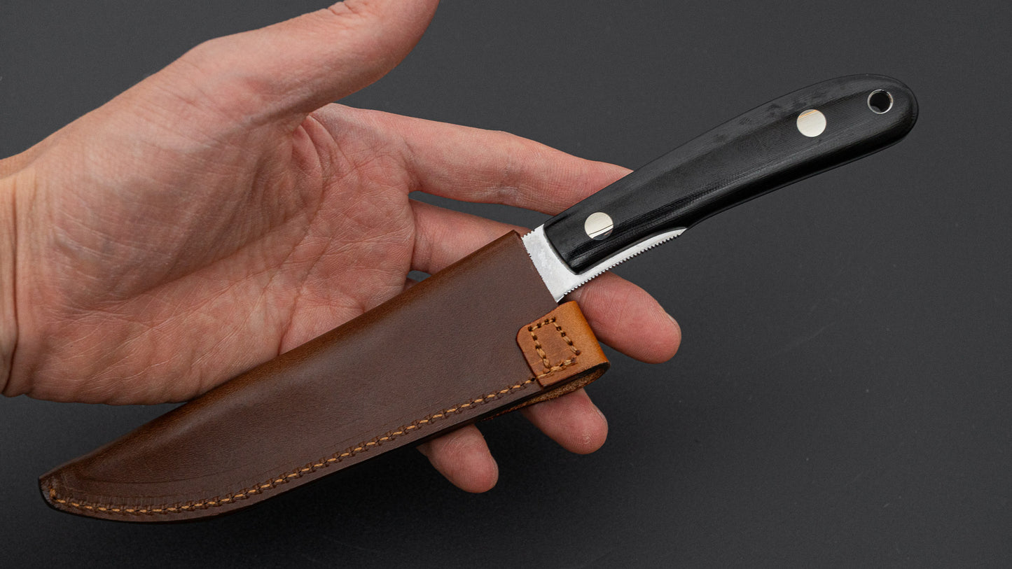 MOKI Banff VG-XEOS Fixed Blade Linen Micarta Handle (Epi)
