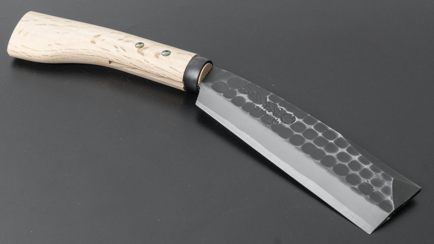 Ajikataya Tsuchime Bijl 150 mm eiken handvat (dubbele schuine kant)