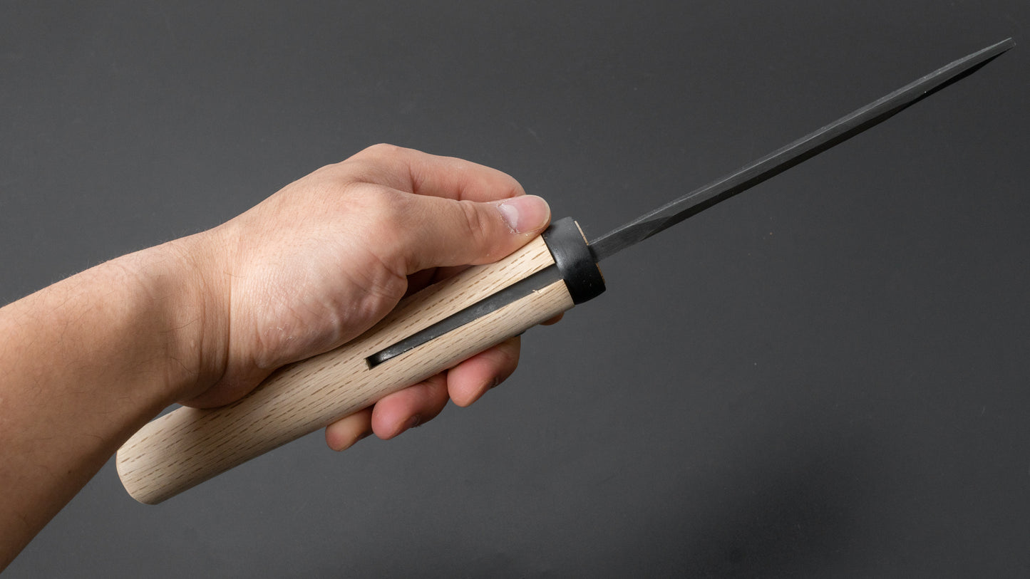 Ajikataya Tsuchime Bijl 150 mm eiken handvat (dubbele schuine kant)