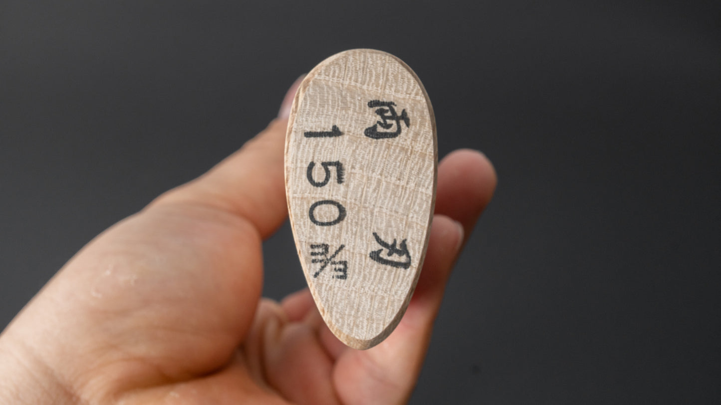 Ajikataya Tsuchime Bijl 150 mm eiken handvat (dubbele schuine kant)