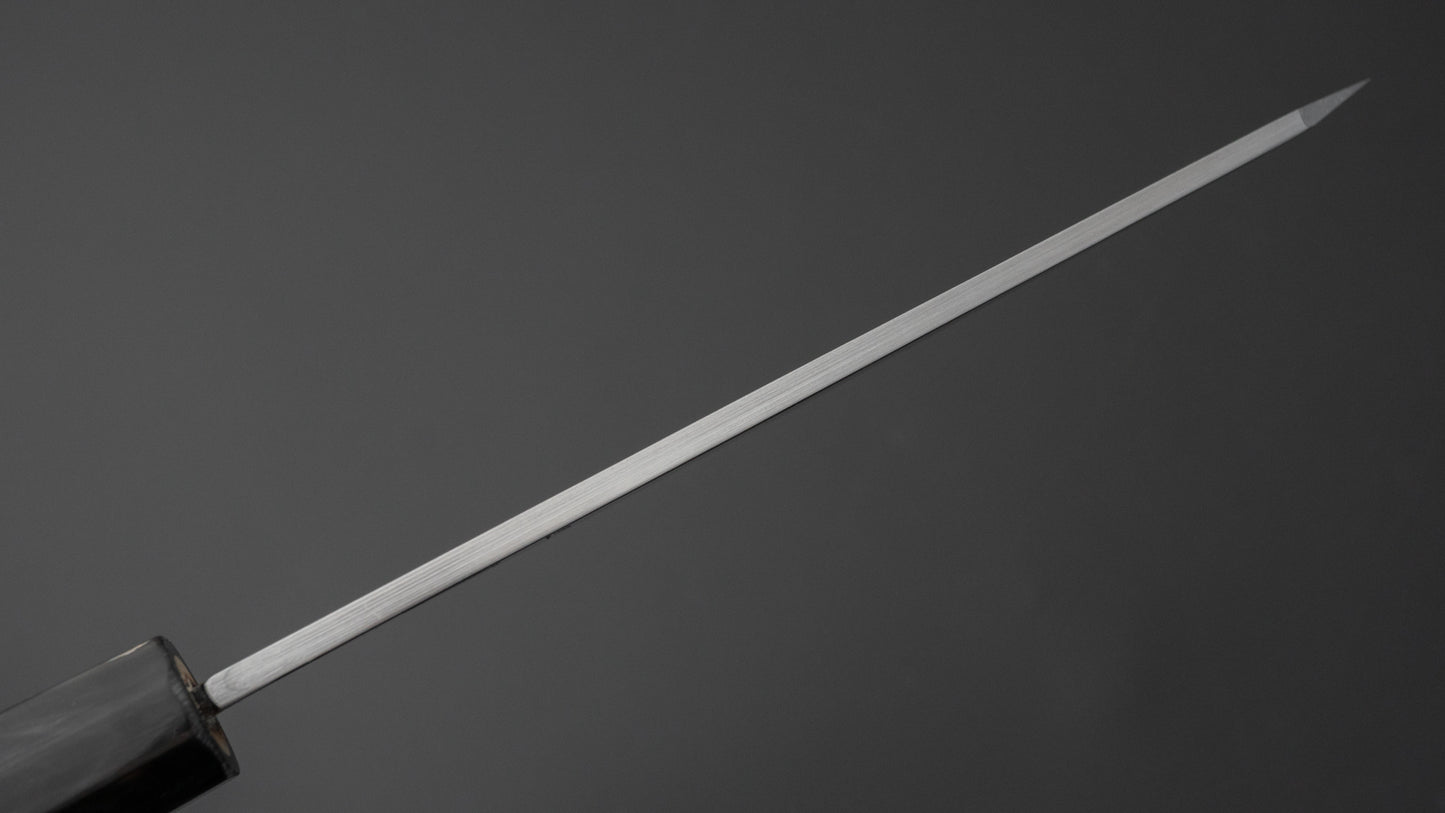 Hitohira White #2 Damascus Single-Bevel Honesuki Kaku 150mm Ho Wood Handle