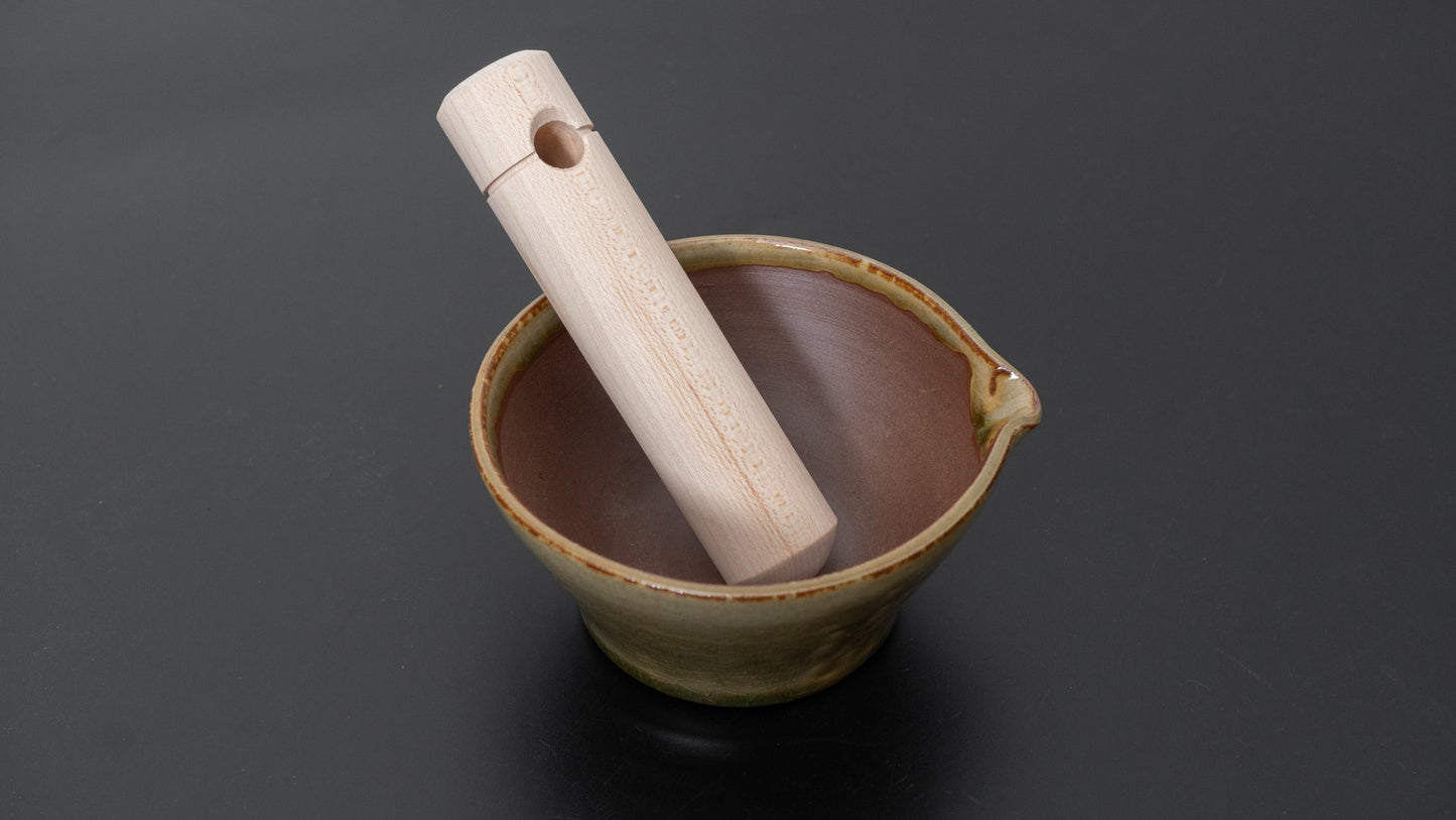 Hitohira Echizen-Yaki Sesame Mortar Small