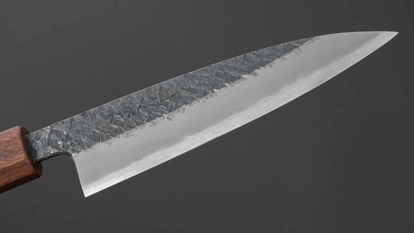Muneishi Blue #2 Tsuchime Petty 135mm Walnut Handle