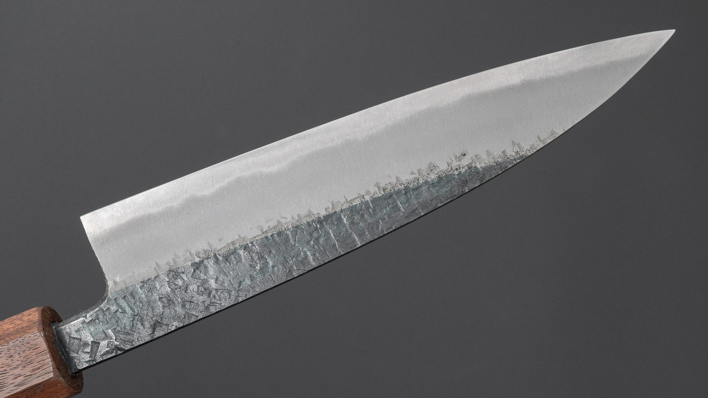 Muneishi Blue #2 Tsuchime Petty 135mm Walnut Handle