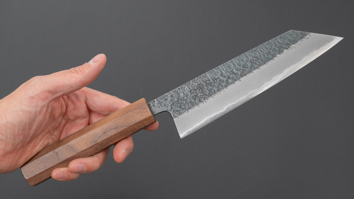 Muneishi Blue #2 Tsuchime Bunka 165mm Walnut Handle