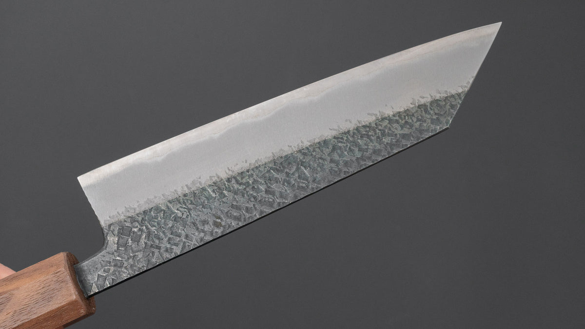 Muneishi Blue #2 Tsuchime Bunka 165mm Walnut Handle