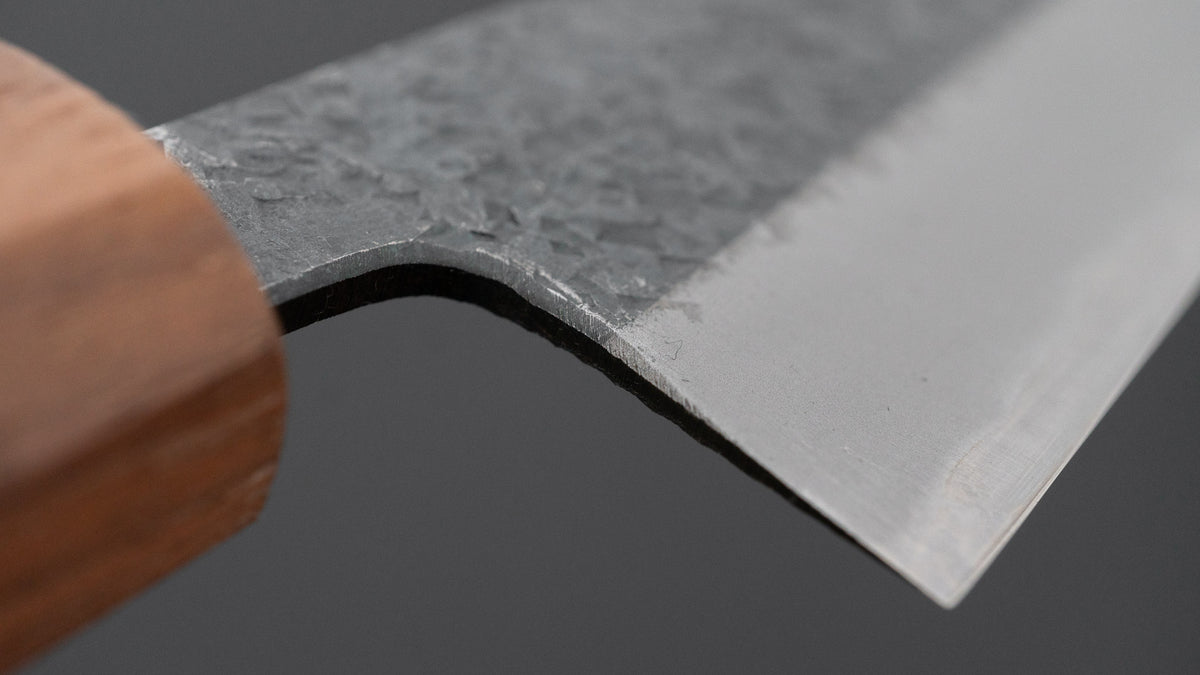 Muneishi Blue #2 Tsuchime Bunka 165mm Walnut Handle