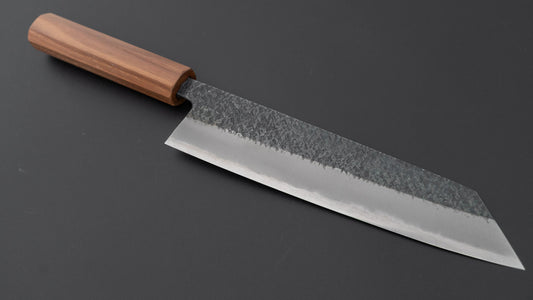 Muneishi Blue #2 Tsuchime Kiritsuke Gyuto 210mm Walnut Handle