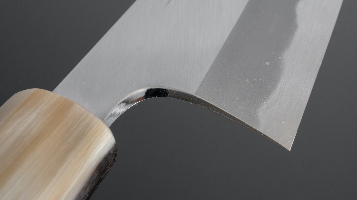 Hitohira Tanaka Kyuzo Blue Super Migaki Gyuto 240mm Taihei Makassar Ebony Handle (Saya)