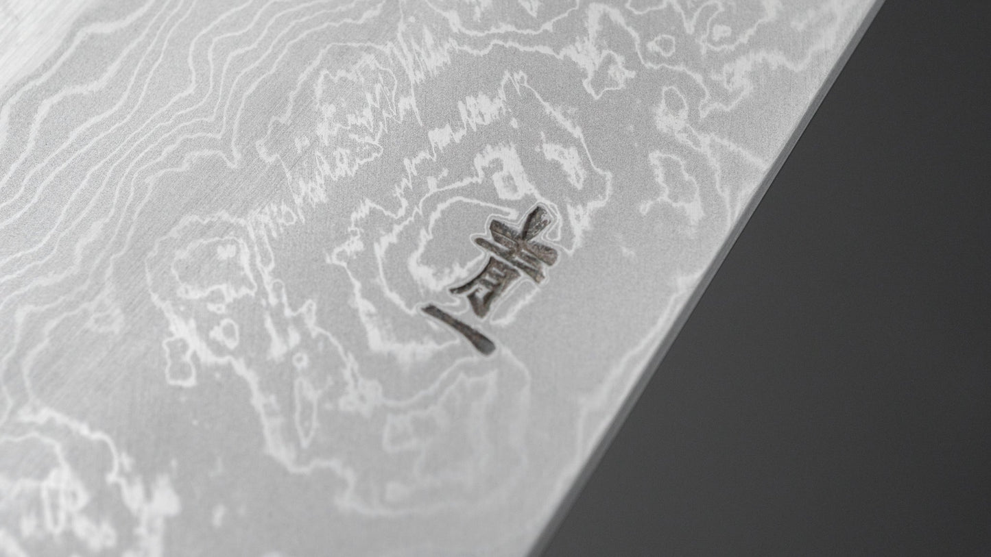 Hitohira Tanaka Kyuzo Blue #1 Damascus Gyuto 240mm Taihei Makassar Ebony