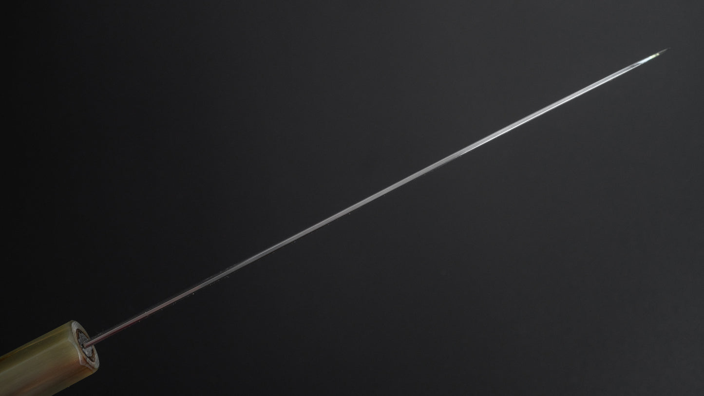 Hitohira Togashi White #1 Stainless Clad Migaki Gyuto 210mm Ziricote Handle