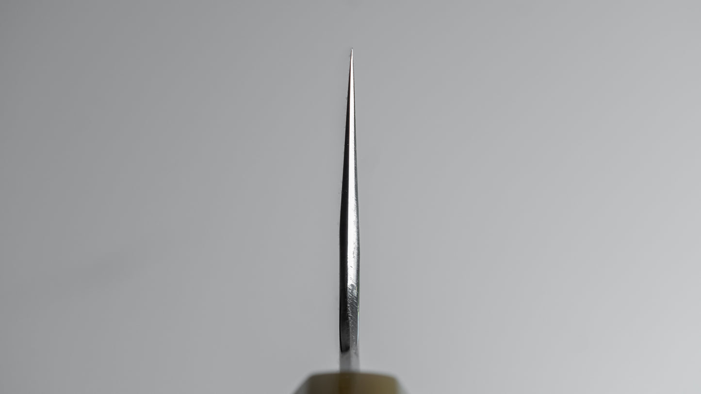 Hitohira Togashi White #1 Stainless Clad Migaki Gyuto 210mm Ziricote Handle