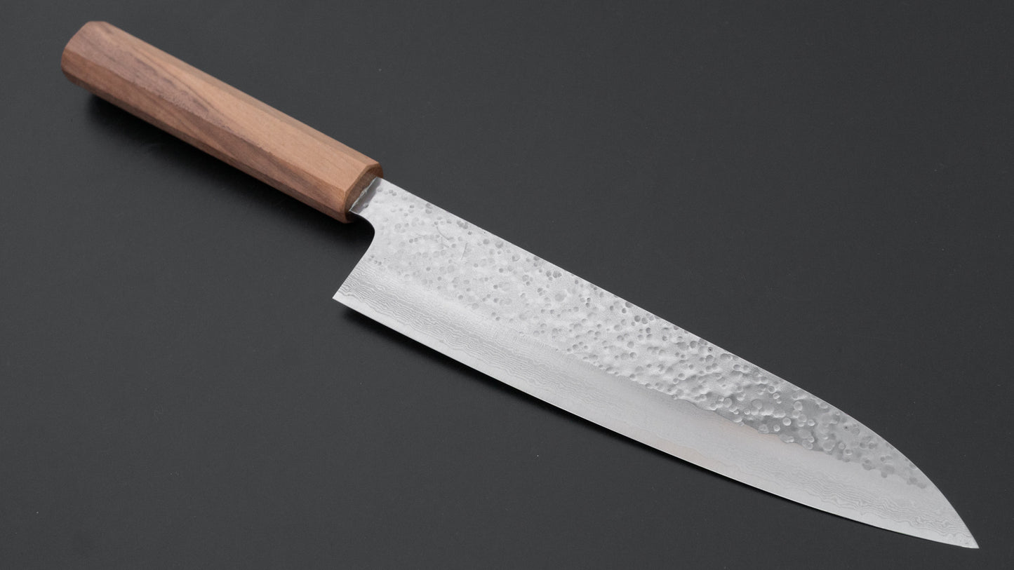 Hitohira STK VG-7 Gyuto 210 mm walnoot handvat