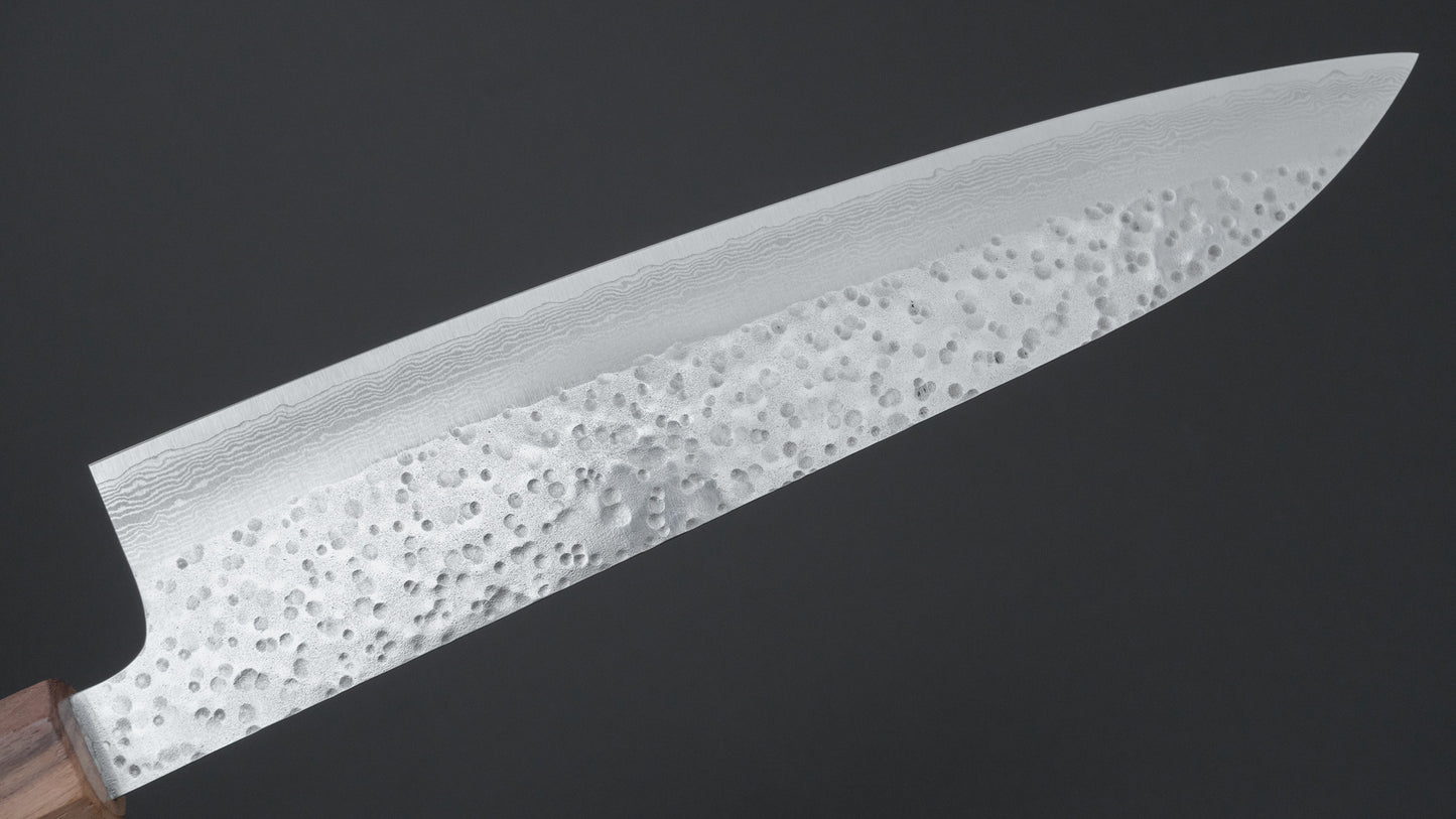 Hitohira STK VG-7 Gyuto 210 mm walnoot handvat