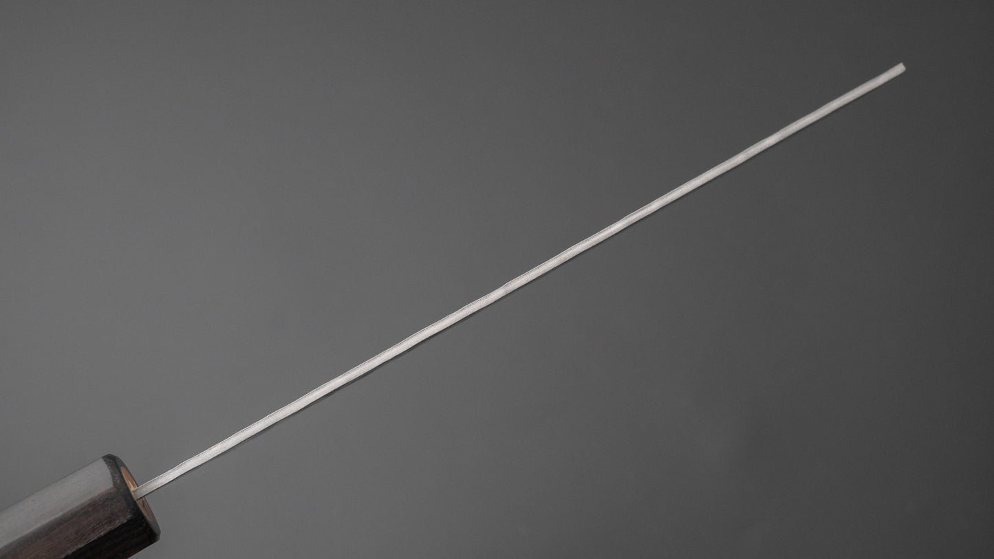 Hitohira Futana Wit #2 Migaki Tsuchime Nakiri 165 mm kersenhouten handvat