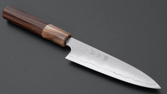 Tetsujin Silver #3 Kasumi Petty 135mm Taihei Makassar Handle