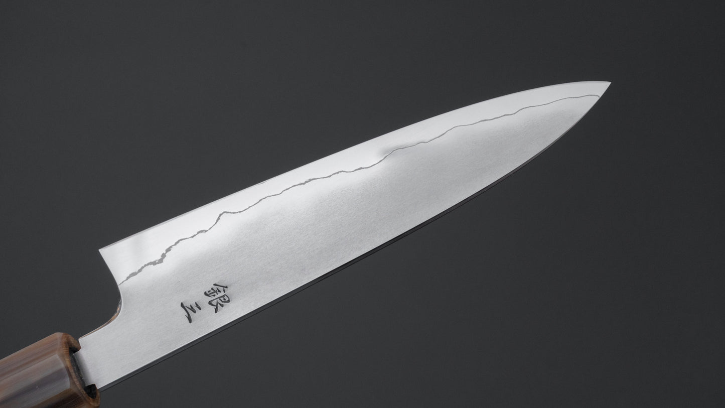 Tetsujin Silver #3 Kasumi Petty 135mm Taihei Makassar Handle