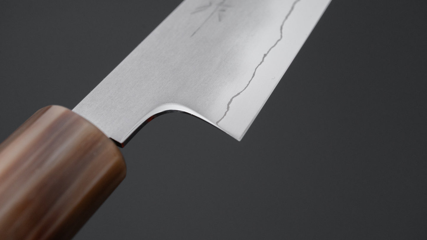 Tetsujin Silver #3 Kasumi Petty 135mm Taihei Makassar Handle