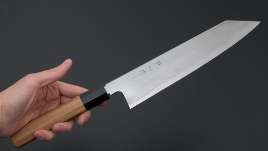 Tetsujin Silver #3 Ukiba Kiritsuke Gyuto 240mm Yakusugi Cedar Handle