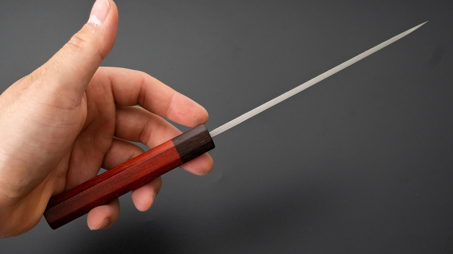 Hitohira TD Blue #2 Stainless Clad Kurouchi Petty 150mm Padauk Handle