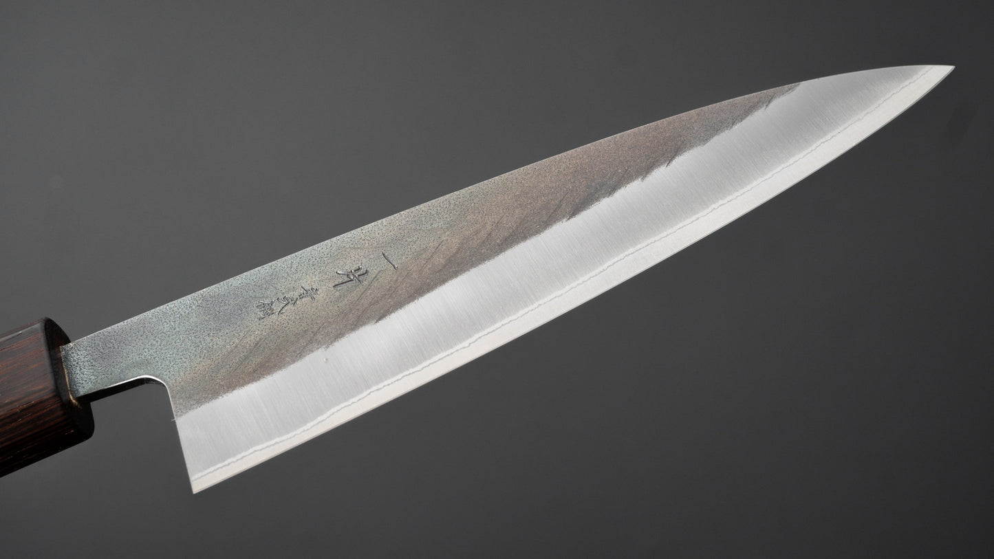 Hitohira TD Blue #2 Stainless Clad Kurouchi Petty 150mm Padauk Handle