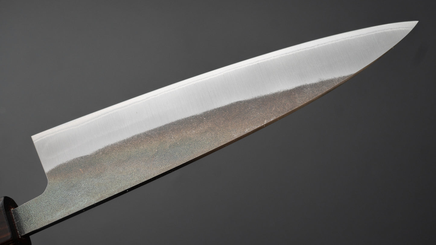 Hitohira TD Blue #2 Stainless Clad Kurouchi Petty 150mm Padauk Handle