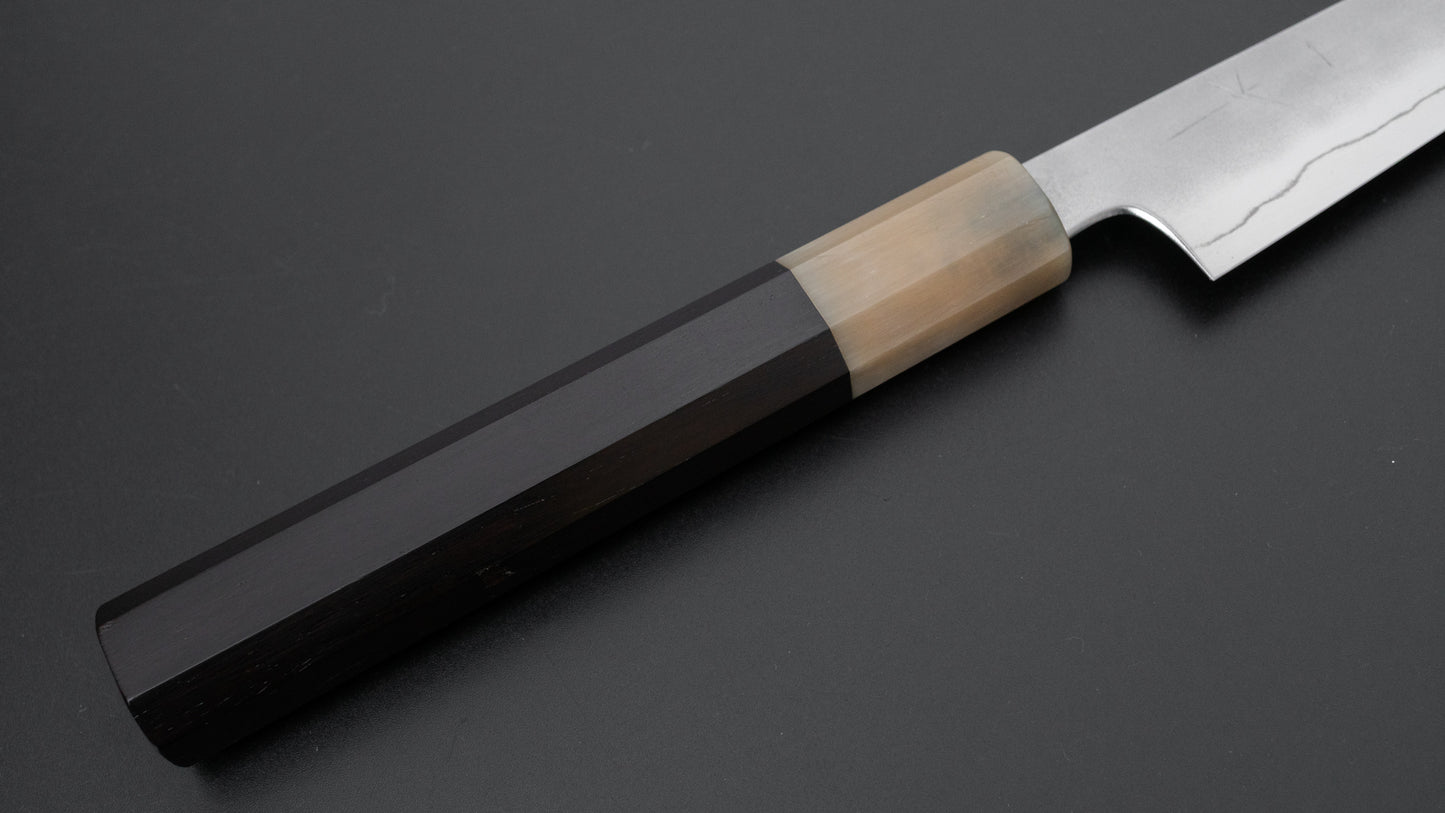 Hitohira Nakagawa Yohei Ginsan Kasumi Petty 150mm Ebbenhouten Heft