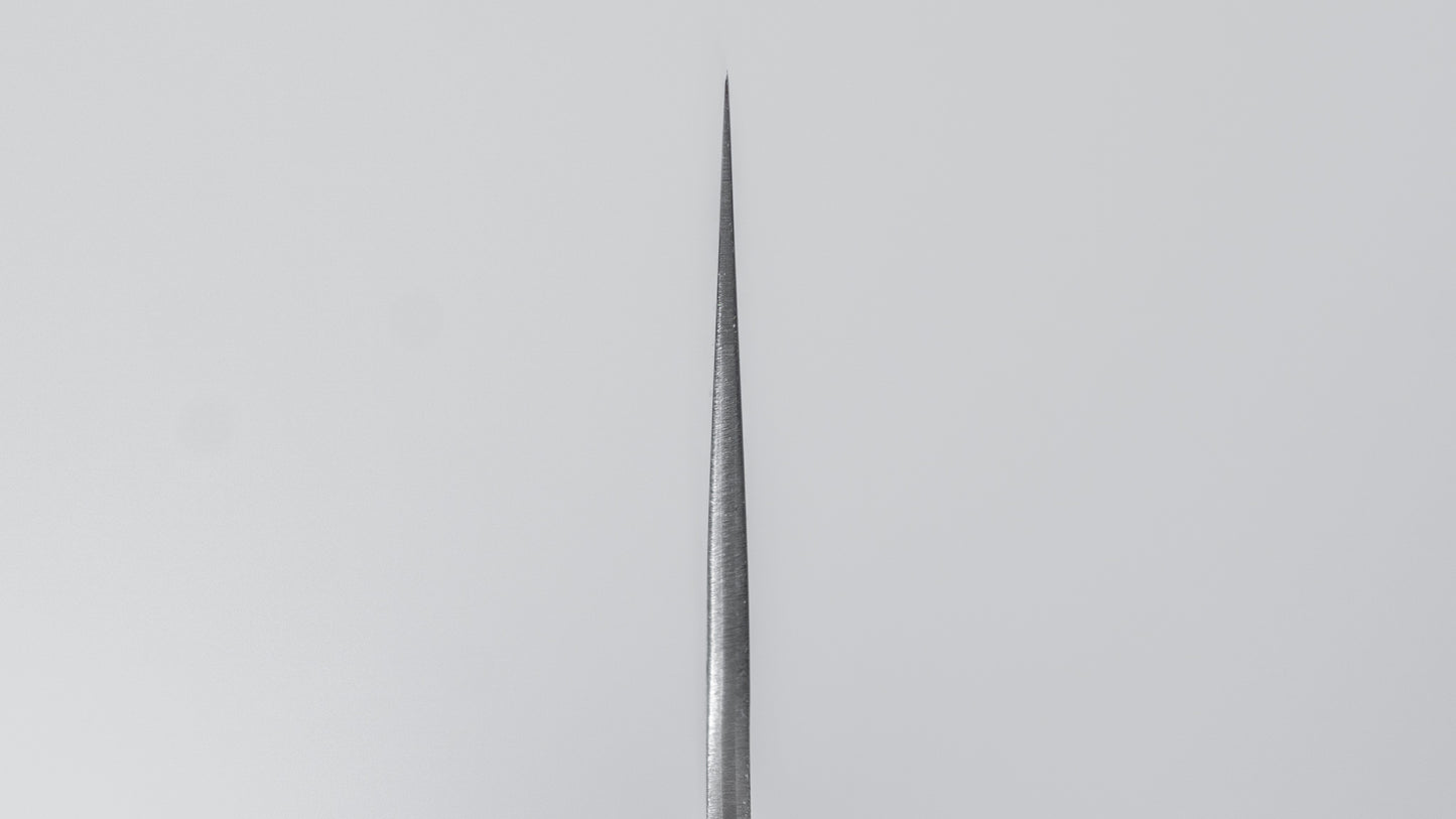 Hitohira Futana Zweedse roestvrijstalen Nashiji Damascus Santoku 170 mm walnoot handvat