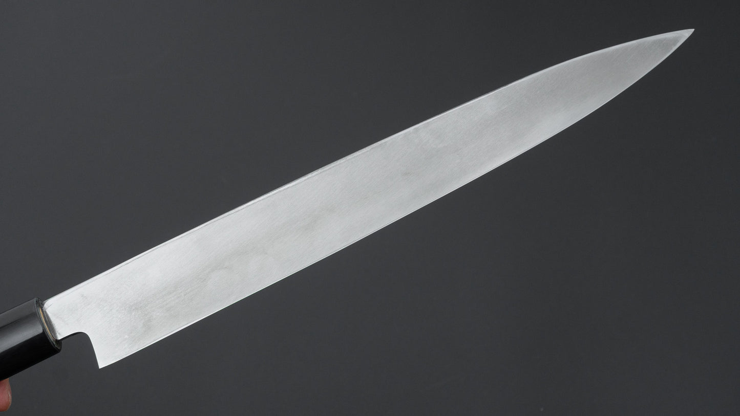 Hitohira Silver #3 Left-Handed Yanagiba 270mm Ho Wood Handle (D-Shape)