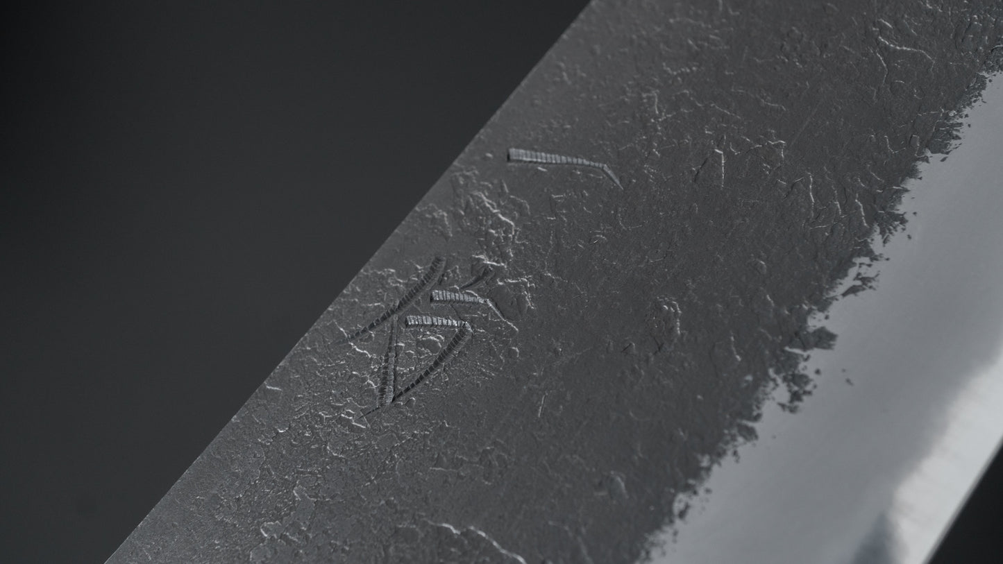 Hitohira Hinode Nashiji White #2 Santoku 180mm Yakusugi Cedar Handle