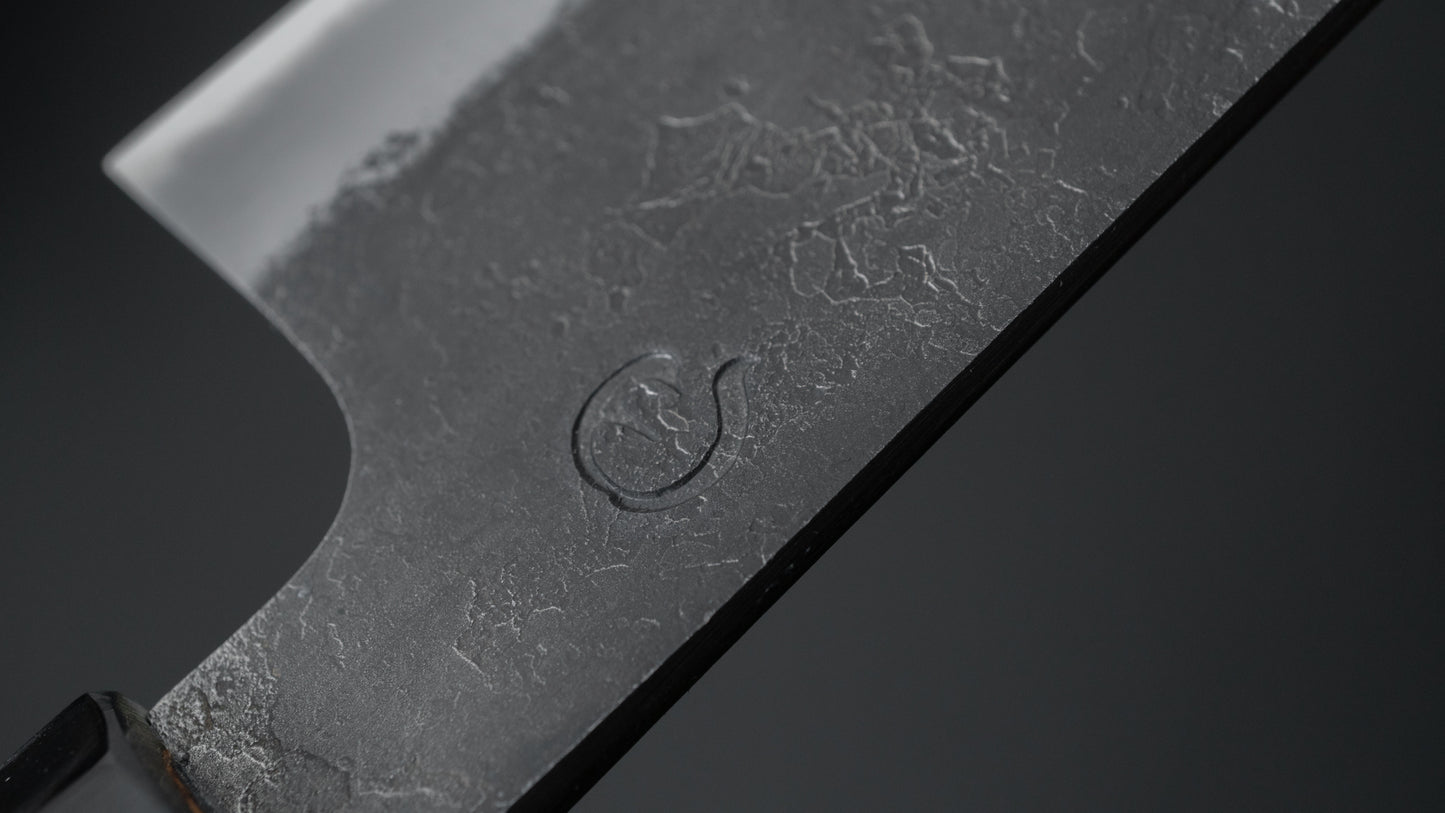 Hitohira Hinode Nashiji White #2 Santoku 180mm Yakusugi Cedar Handle