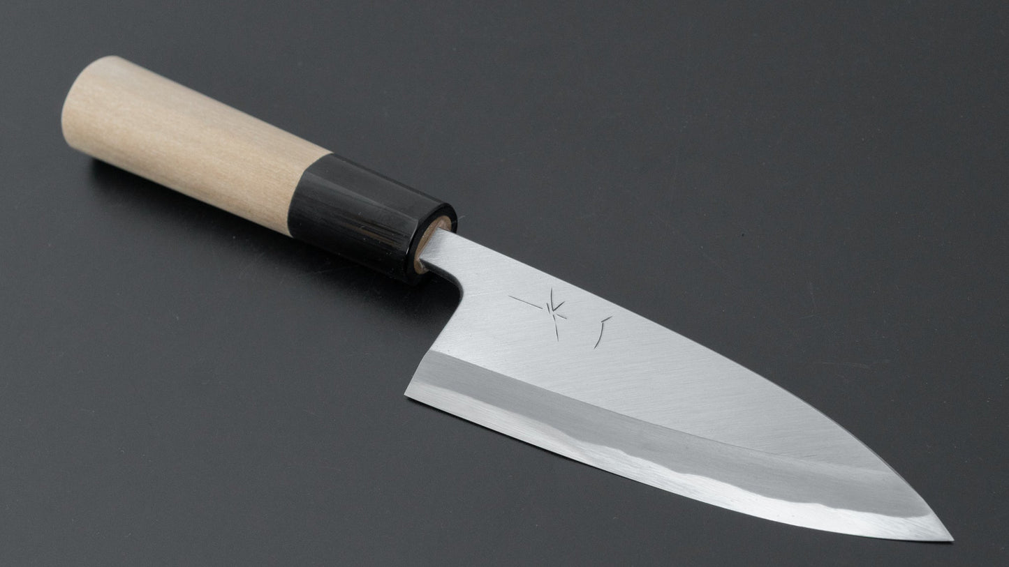 Hitohira Togashi White #2 Deba 120mm Ho Wood Handle (D-Shape/ Saya)