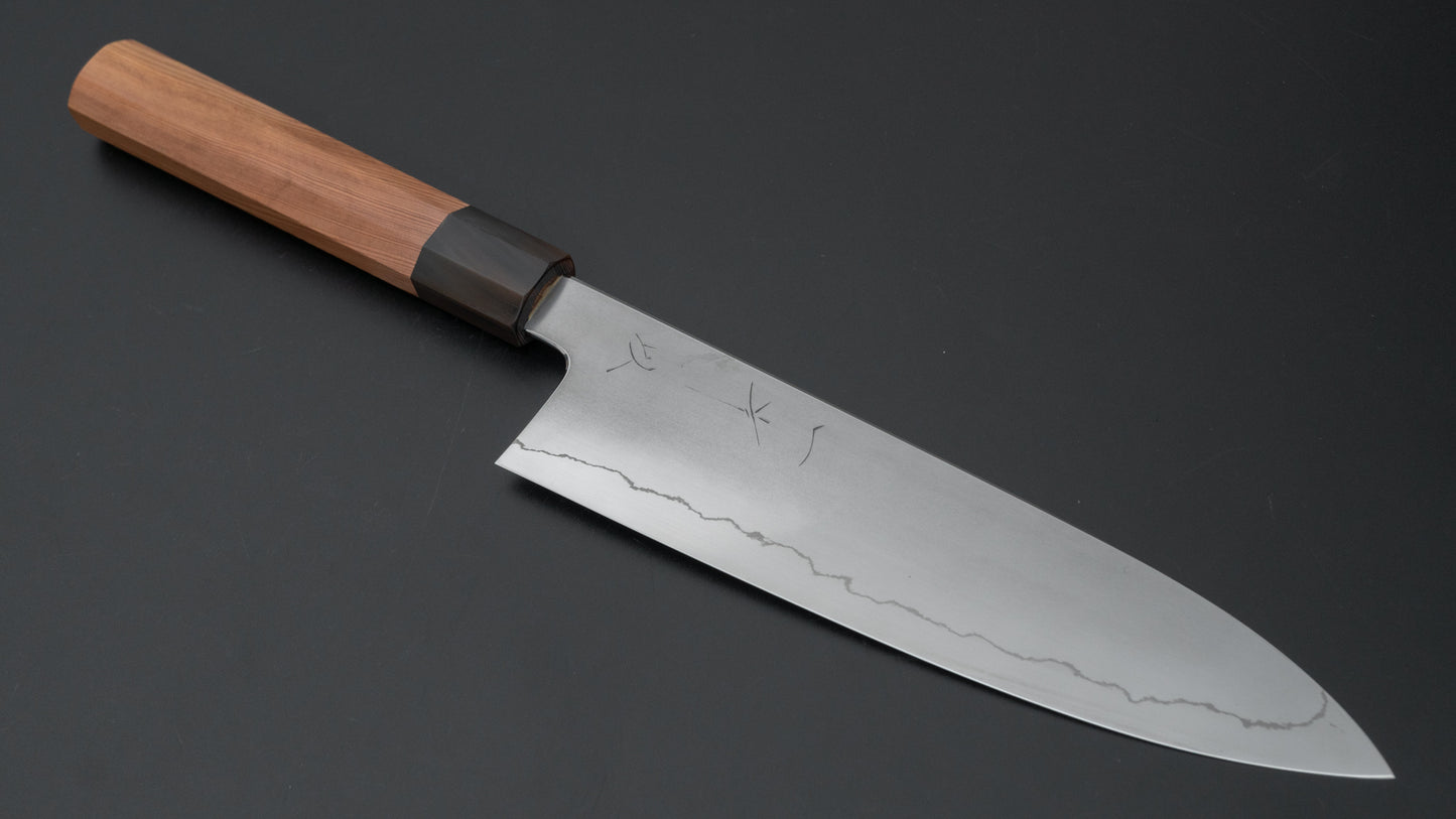 Hitohira Kikuchiyo Izo Silver #3 Gyuto 210mm Yakusugi Cedar Handle