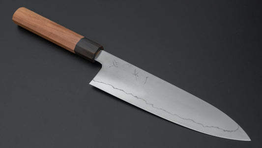 Hitohira Kikuchiyo Izo Silver #3 Gyuto 210mm Yakusugi Cedar Handle