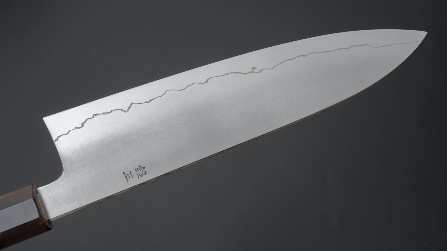 Hitohira Kikuchiyo Izo Silver #3 Gyuto 210mm Yakusugi Cedar Handle