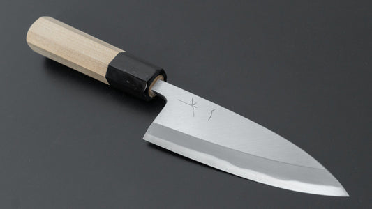 Hitohira Togashi Blue #2 Deba 120mm Ho Wood Handle (Saya)