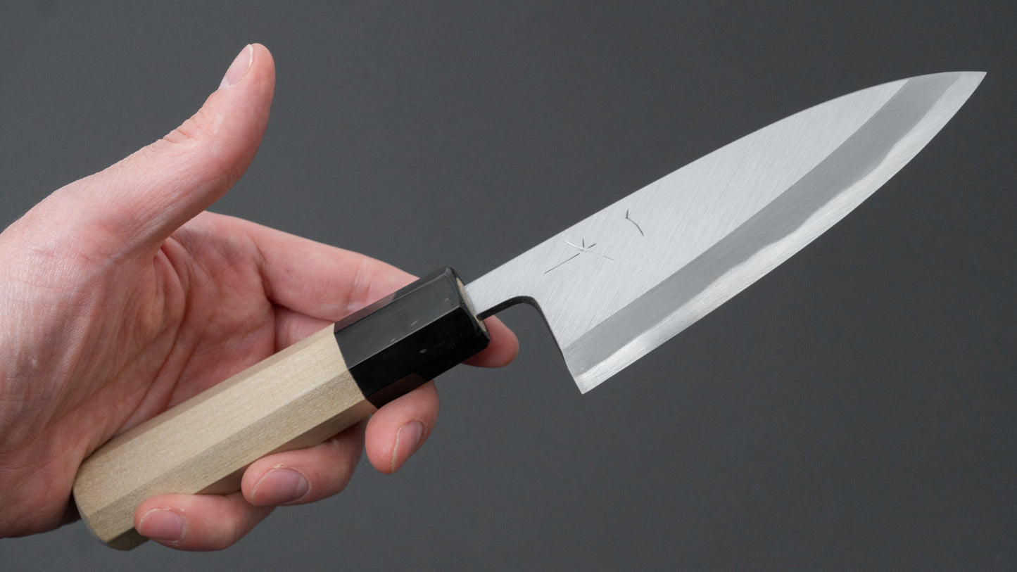 Hitohira Togashi Blue #2 Deba 120mm Ho Wood Handle (Saya)