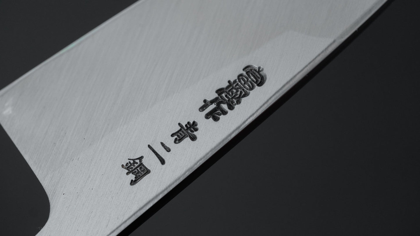 Hitohira Togashi Blue #2 Deba 120mm Ho Wood Handle (Saya)