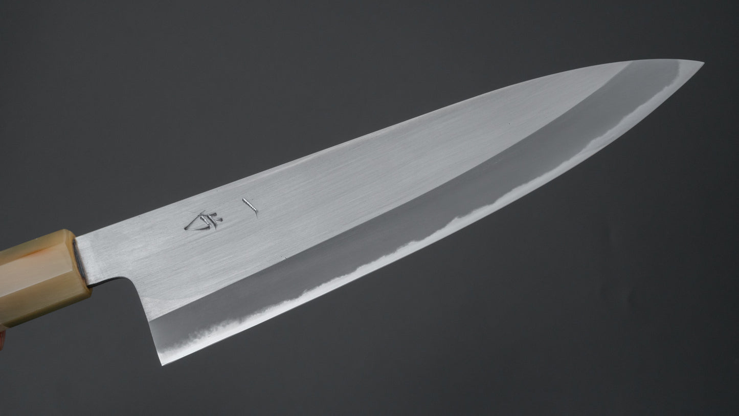 Hitohira Hinode Migaki White #2 Gyuto 210mm Ho Wood Handle