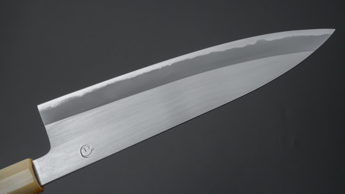 Hitohira Hinode Migaki White #2 Gyuto 210mm Ho Wood Handle