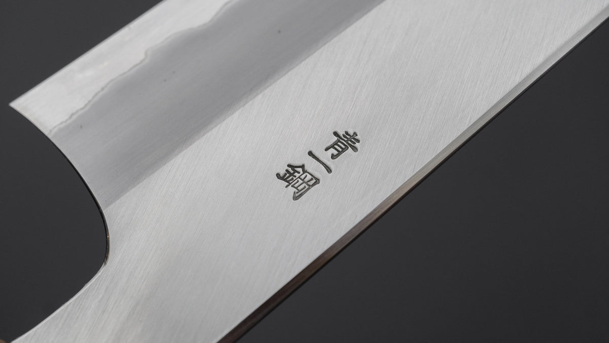 Hitohira Togashi Blue #1 Stainless Clad Gyuto 240mm Ebony Handle